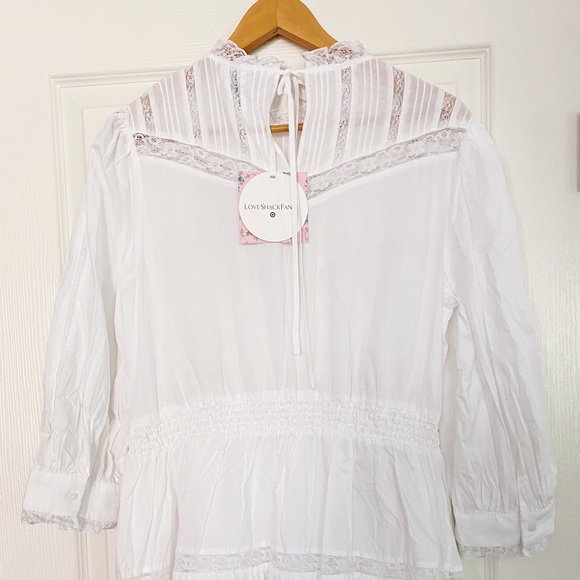 loveshackfancy x target talulah pintuck yoke dress - Picture 4 of 6